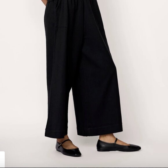 Laude the Label Everyday Pant in Black Cotton - S - Picture 8 of 9